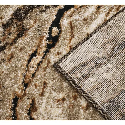 Rechteckiger Teppich 120x180 BRAWLEY 4 - beige / braun