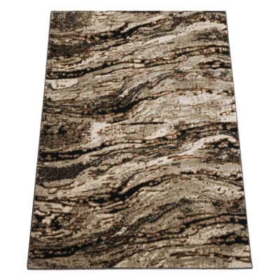 Rechteckiger Teppich 60x100 BRAWLEY 4 - beige / braun