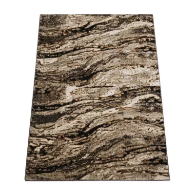 Rechteckiger Teppich 60x100 BRAWLEY 4 - beige / braun