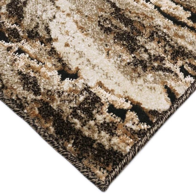 Rechteckiger Teppich 120x180 BRAWLEY 4 - beige / braun