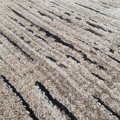 Rechteckiger Teppich 60x100 BRAWLEY 9 - beige / schwarz