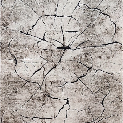 Rechteckiger Teppich 40x60 BRAWLEY 8 - beige / schwarz