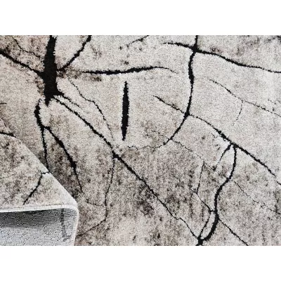 Rechteckiger Teppich 40x60 BRAWLEY 8 - beige / schwarz