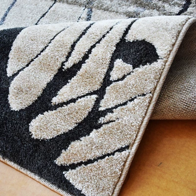 Moderner Stückteppich 200x290 BRAWLEY 5 - beige / schwarz