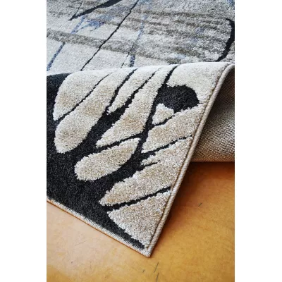 Moderner Stückteppich 40x60 BRAWLEY 5 - beige / schwarz