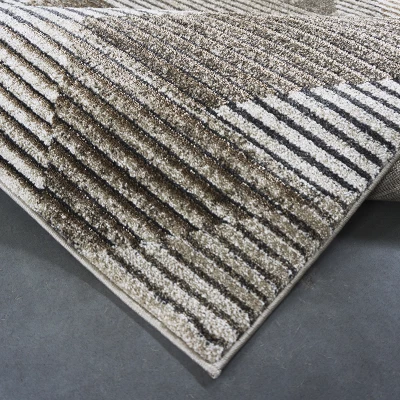 Rechteckiger Teppich 120x180 BREA 2 - beige / braun
