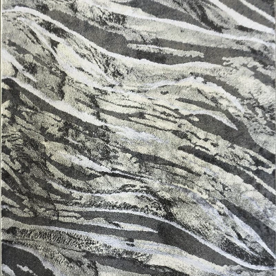 Rechteckiger Stückteppich 120x180 BREA 3 - grau/weiß