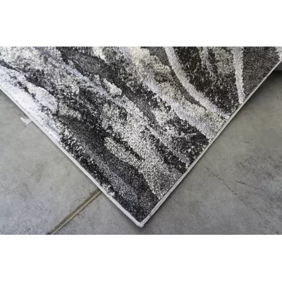 Rechteckiger Stückteppich 120x180 BREA 3 - grau/weiß