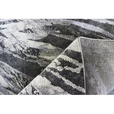 Rechteckiger Stückteppich 180x260 BREA 3 - grau/weiß