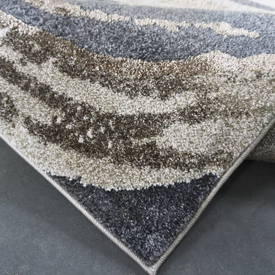 Rechteckiger Stückteppich 60x100 BREA 3 - beige / grau