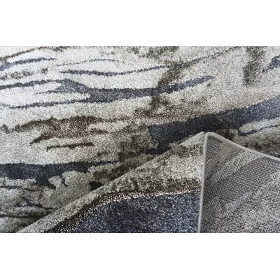 Rechteckiger Stückteppich 60x100 BREA 3 - beige / grau