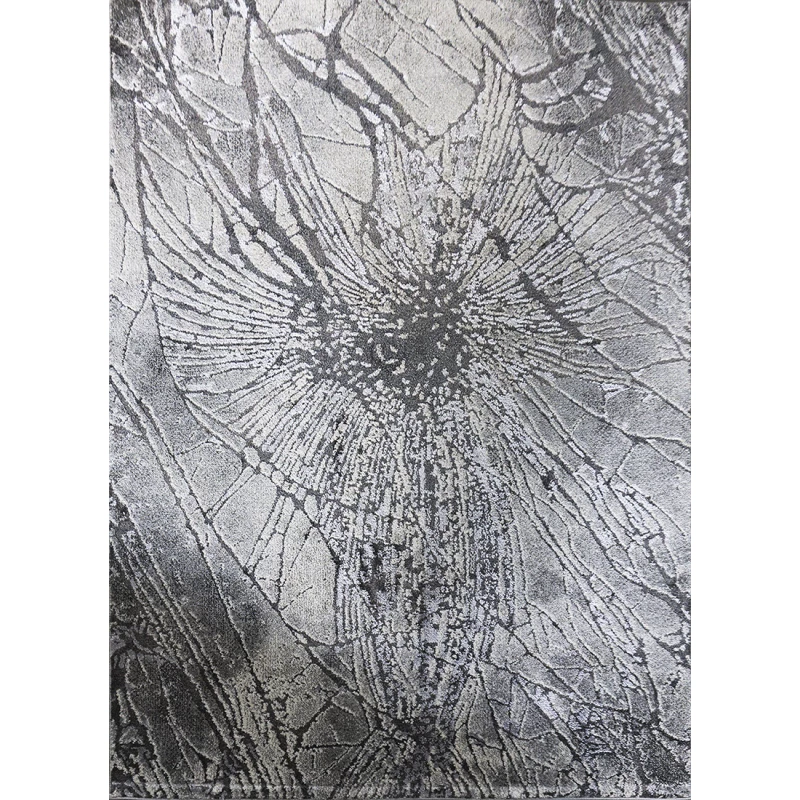 Rechteckiger Stückteppich 80x150 BREA 4 - grau / beige