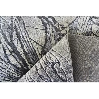 Rechteckiger Stückteppich 60x100 BREA 4 - grau / beige