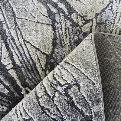 Rechteckiger Stückteppich 80x150 BREA 4 - grau / beige