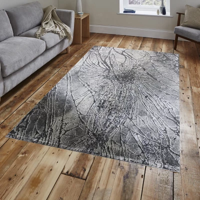 Rechteckiger Teppich 240x330 mm, Größe BREA 4 - grau/beige