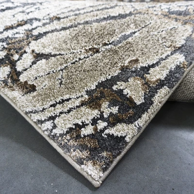 Rechteckiger Teppich 60x100 BREA 4 - beige / braun