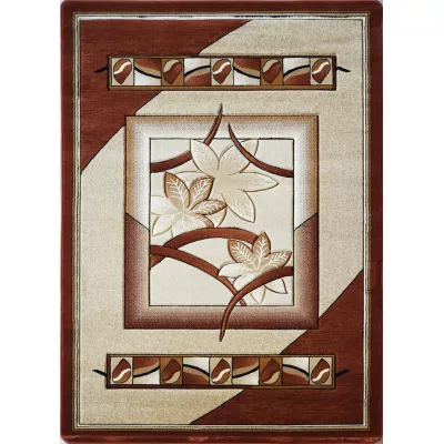 Moderner Stückteppich 160x220 ARTESIA 2 - floral / braun