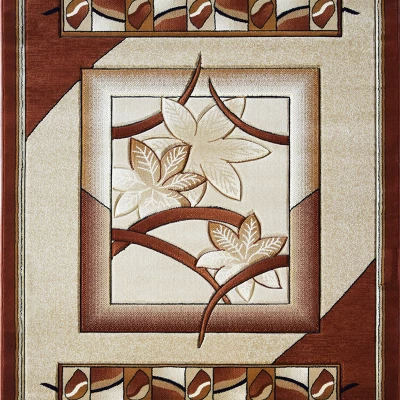 Moderner Stückteppich 200x290 ARTESIA 2 - floral / braun