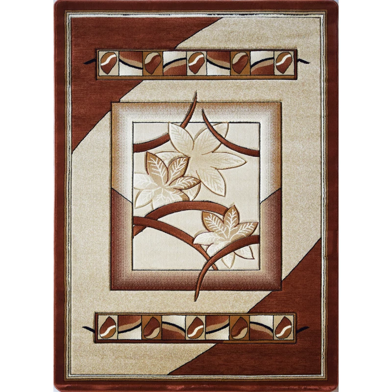 Moderner Stückteppich 200x290 ARTESIA 2 - floral / braun