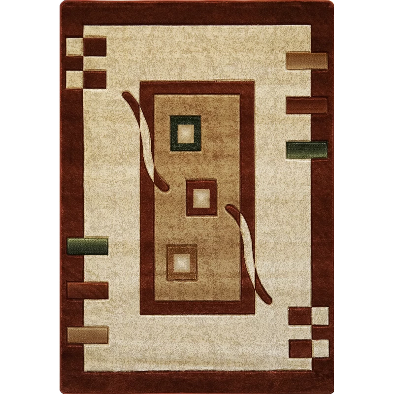 Moderner gemusterter Stückteppich 120x180 ARTESIA 4 - braun