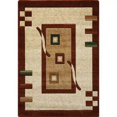 Moderner gemusterter Stückteppich 120x180 ARTESIA 4 - braun