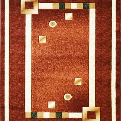 Moderner gemusterter Stückteppich 80x150 ARTESIA 5 - braun