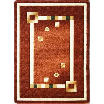 Moderner gemusterter Stückteppich 80x150 ARTESIA 5 - braun