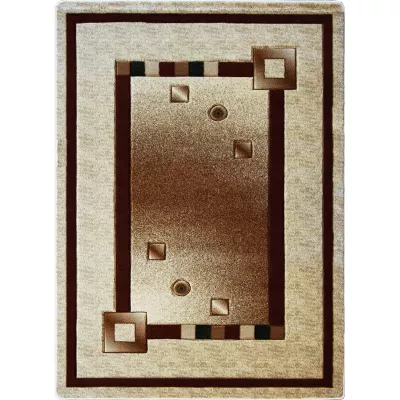 Moderner Stück gemusterter Teppich 60x90 ARTESIA 6 - creme