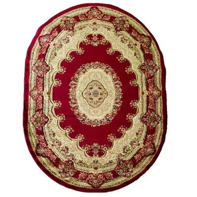 Orientalischer ovaler Teppich 200x290 ARTESIA 7 - rot