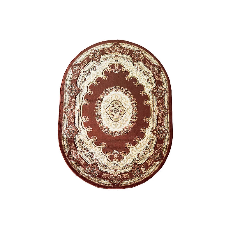 Orientalischer ovaler Teppich 160x220 ARTESIA 8 - braun