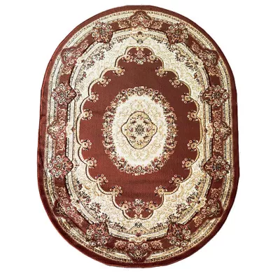 Orientalischer ovaler Teppich 160x220 ARTESIA 8 - braun