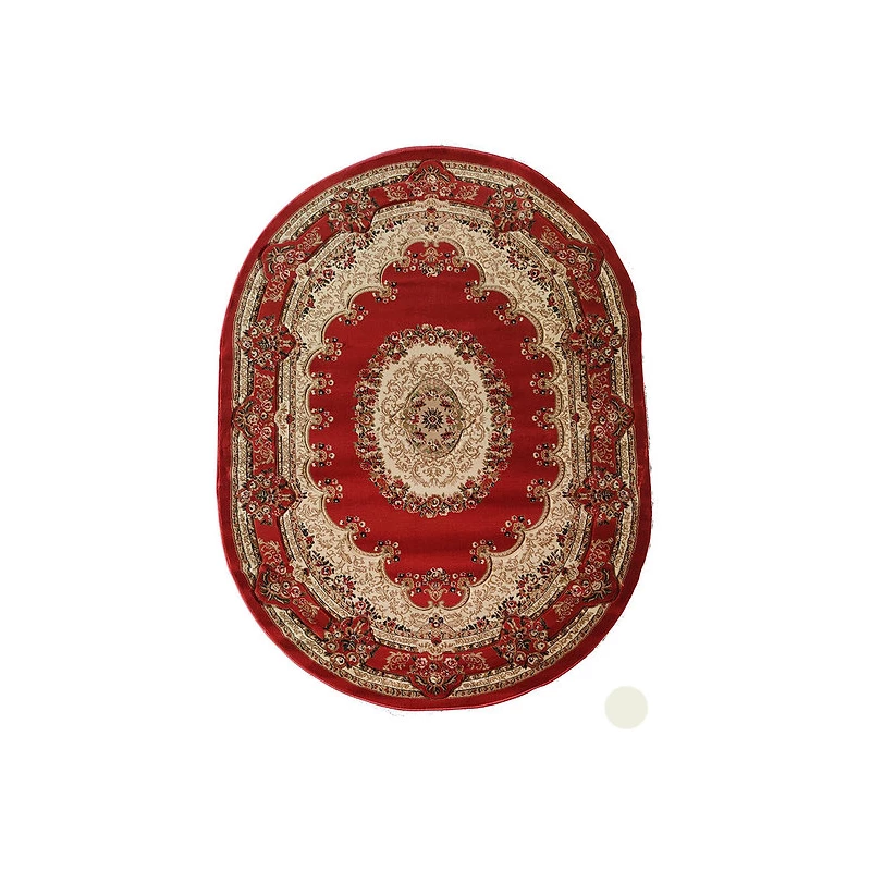 Orientalischer ovaler Teppich 200x290 ARTESIA 10 - rot