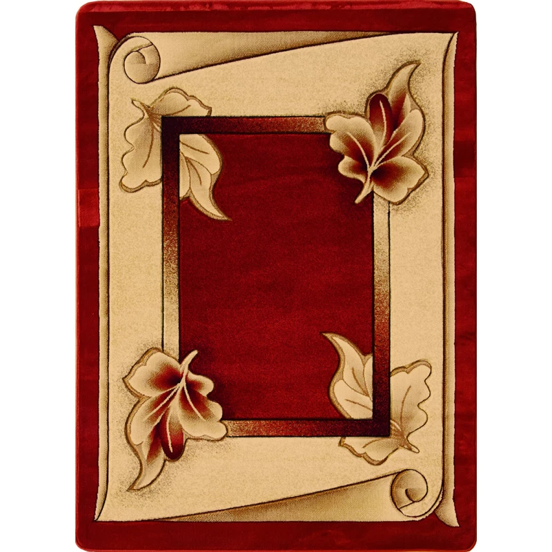 Moderner ovaler Stückteppich 200x290 ARTESIA 20 - rot
