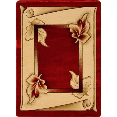 Moderner ovaler Stückteppich 200x290 ARTESIA 20 - rot