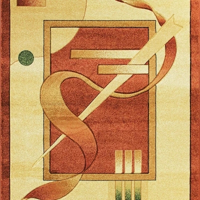 Ovaler Wohnzimmerteppich 120x180 ARTESIA 22 - braun