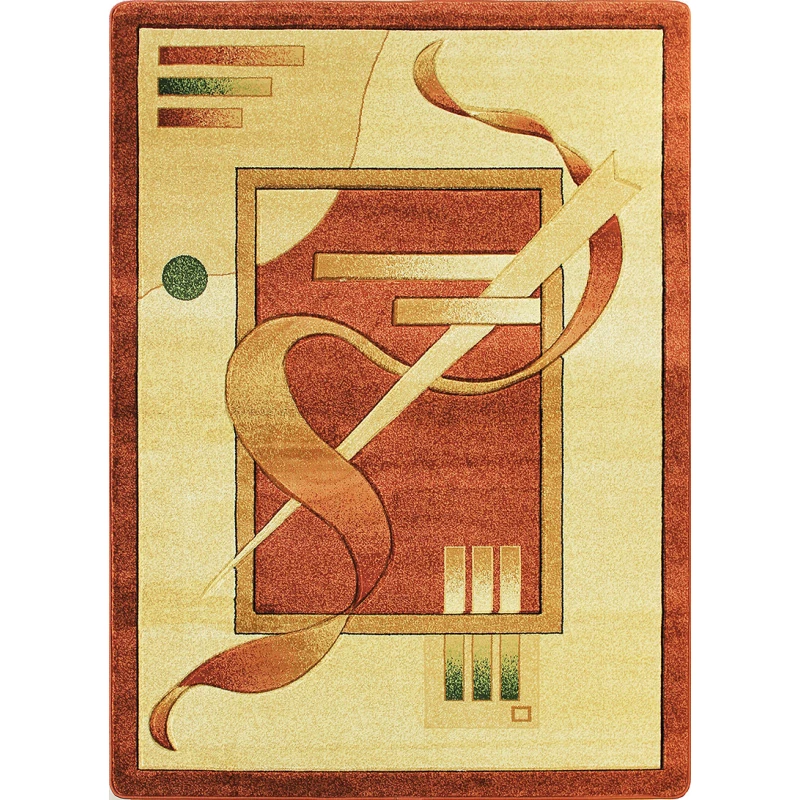 Ovaler Wohnzimmerteppich 120x180 ARTESIA 22 - braun