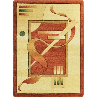 Ovaler Wohnzimmerteppich 120x180 ARTESIA 22 - braun