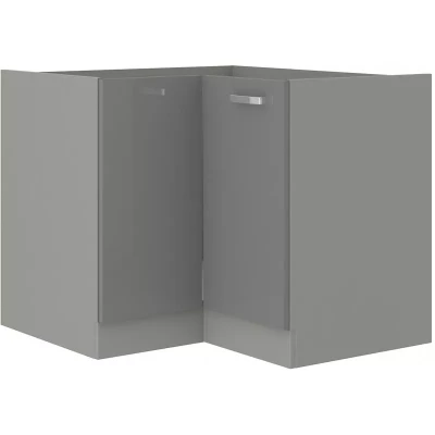 ULLERIKE Eckunterschrank - 85x85 cm, grau
