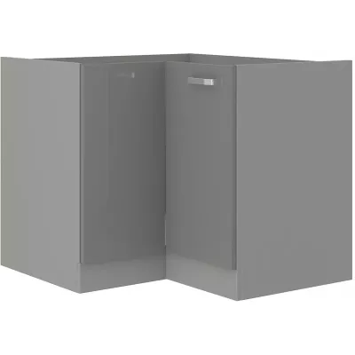 ULLERIKE Eckunterschrank - 85x85 cm, grau
