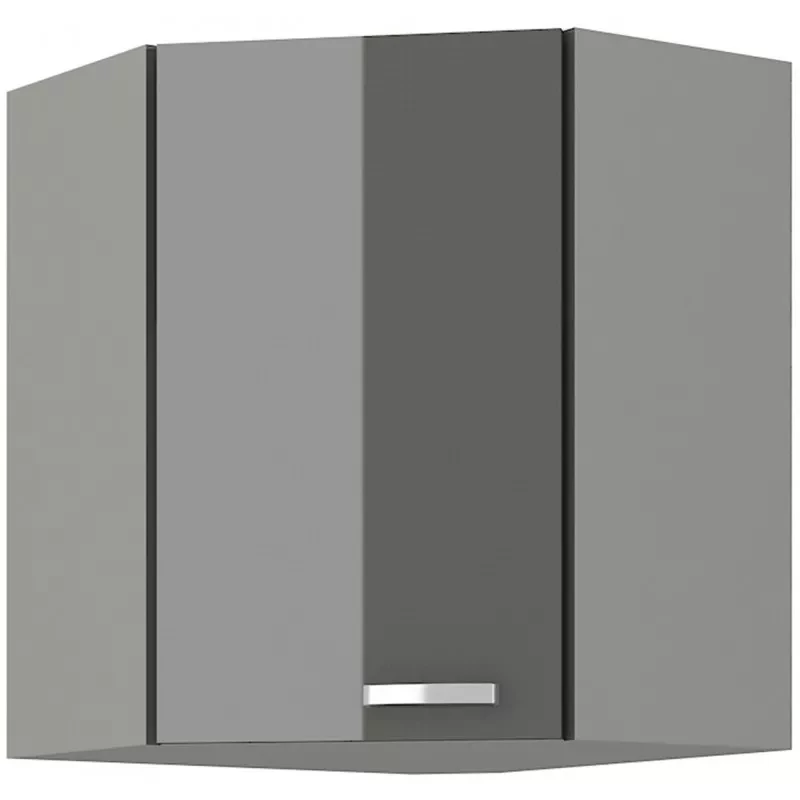 ULLERIKE Eckoberschrank - 60x60 cm, grau