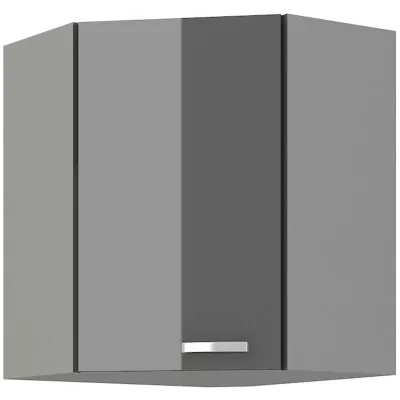 ULLERIKE Eckoberschrank - 60x60 cm, grau