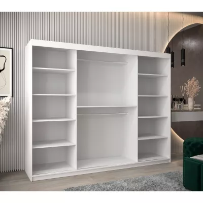 Kleiderschrank KATIE 3 - 250 cm, weiß/silber