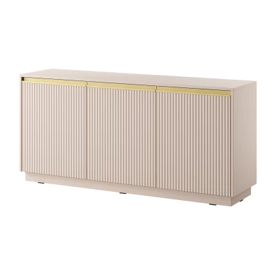 Breite Kommode mit Regalen MANANA - beige