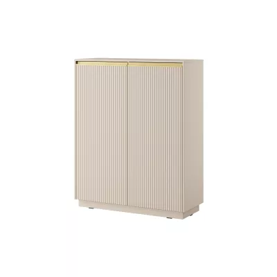 Hohe Kommode mit Regalen MANANA - beige