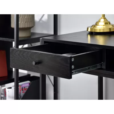 Breiter Schreibtisch AMARU – schwarz