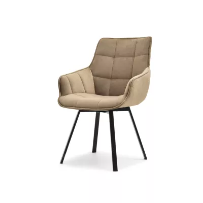 LOVISA Esszimmerstuhl - beige 2 / schwarz
