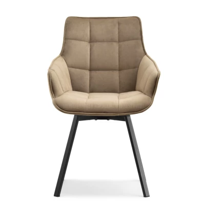 LOVISA Esszimmerstuhl - beige 2 / schwarz