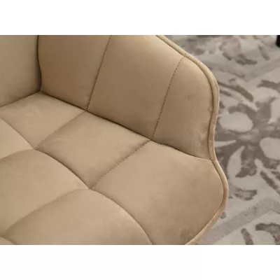 LOVISA Esszimmerstuhl - beige 2 / schwarz