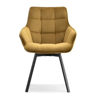 LOVISA Esszimmerstuhl - Gold/Schwarz