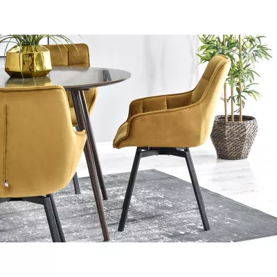 LOVISA Esszimmerstuhl - Gold/Schwarz